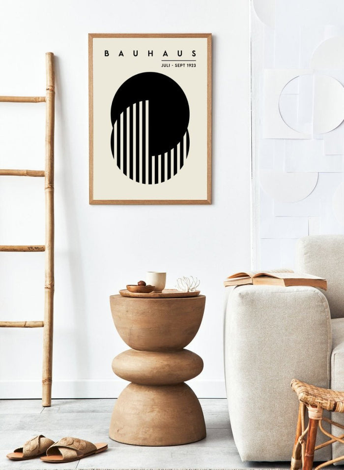 Bauhaus Geometric Circles Abstract Art Print BH69_Sugar & Canvas_Sugar & Canvas