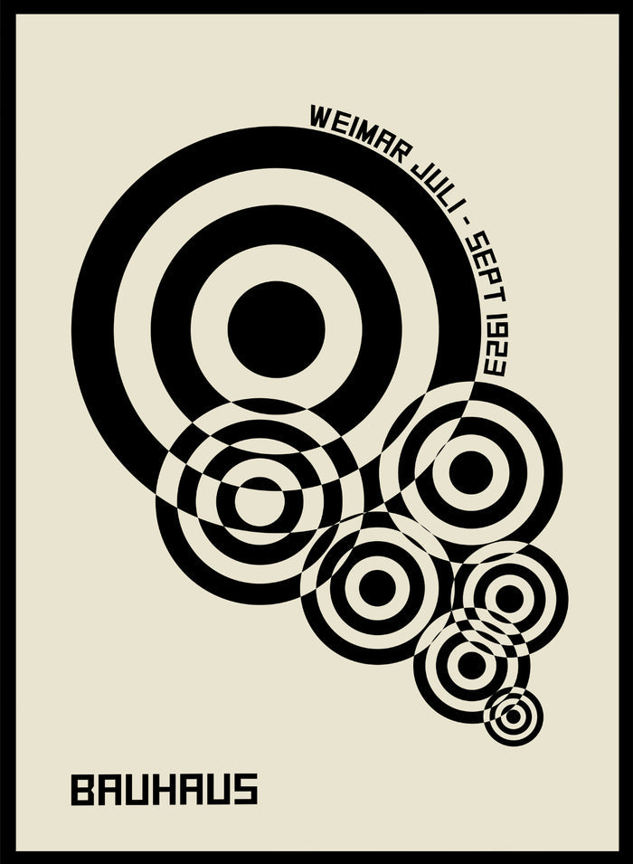 Bauhaus Geometric Circles Art Print_Sugar & Canvas