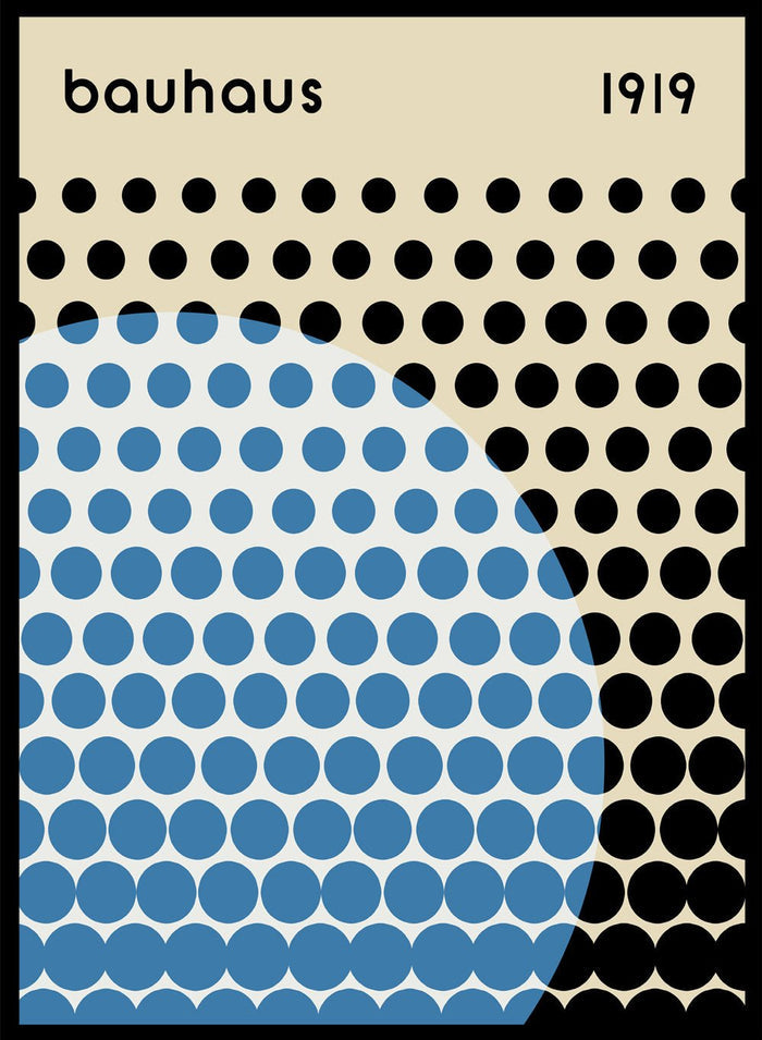 Bauhaus Geometric Circles Art Print_Sugar & Canvas