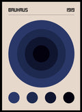Bauhaus Geometric Circles Art Print_Sugar & Canvas
