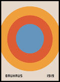 Bauhaus Geometric Circles Art Print_Sugar & Canvas