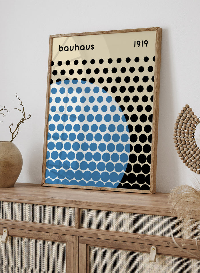Bauhaus Geometric Circles Art Print