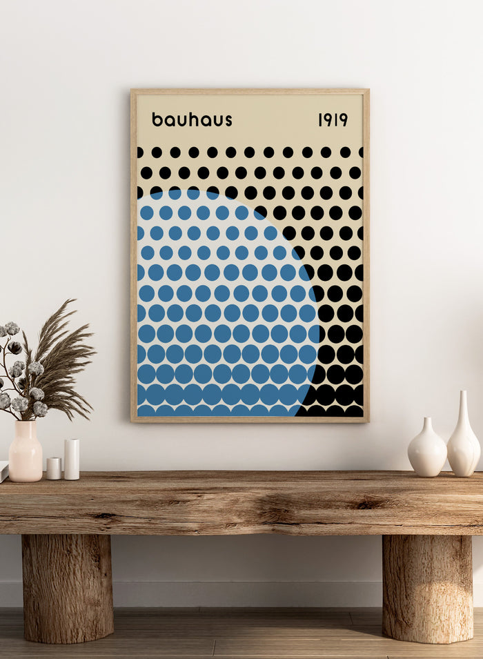 Bauhaus Geometric Circles Art Print