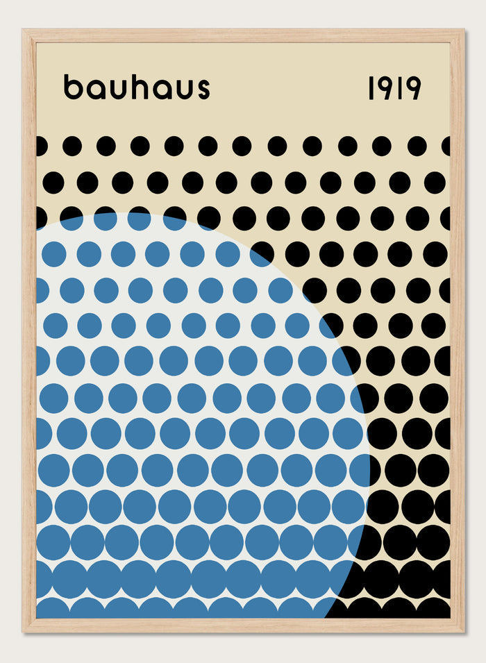 Bauhaus Geometric Circles Art Print