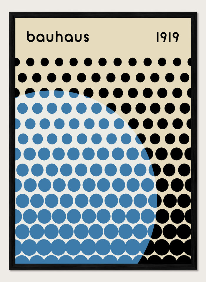 Bauhaus Geometric Circles Art Print