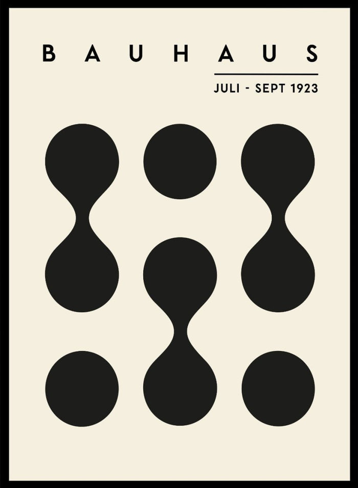 Bauhaus Geometric Dripping Circles Art Print BH65_Sugar & Canvas_Sugar & Canvas