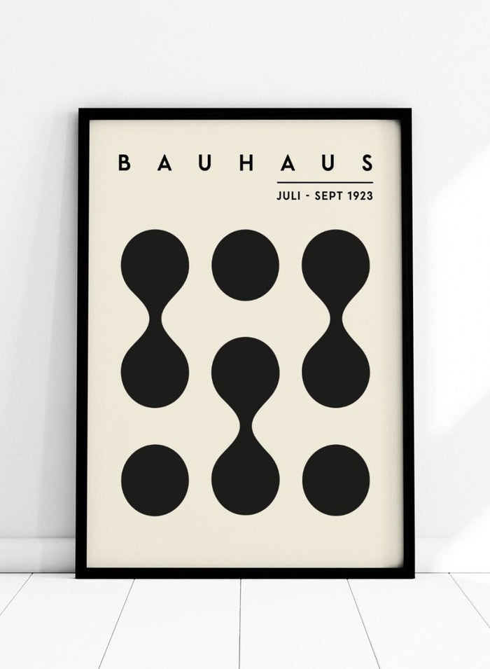 Bauhaus Geometric Dripping Circles Art Print BH65_Sugar & Canvas_Sugar & Canvas