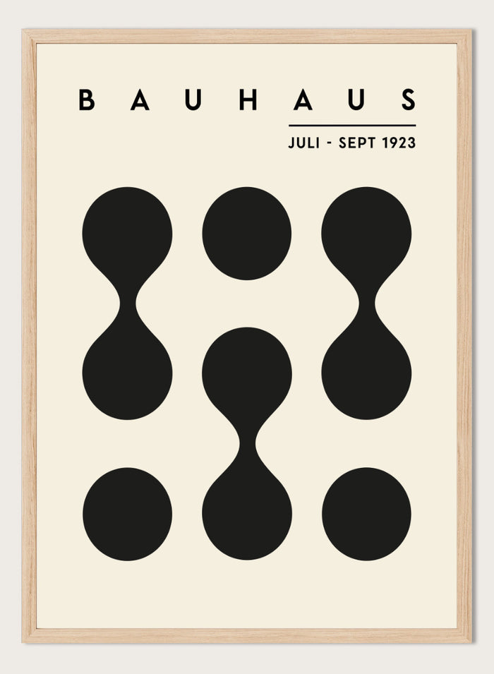 Bauhaus Geometric Dripping Circles Art Print BH65
