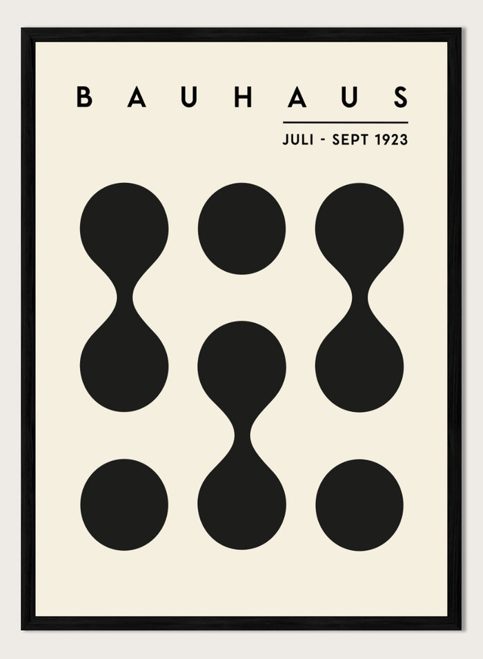 Bauhaus Geometric Dripping Circles Art Print BH65