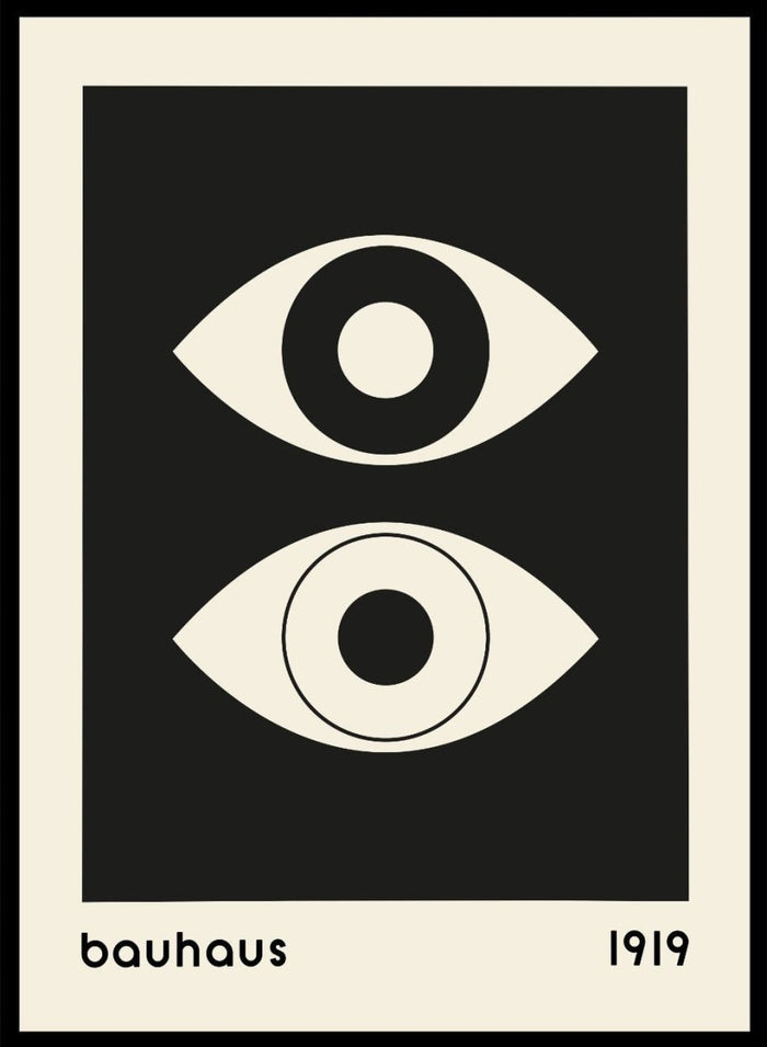 Bauhaus Geometric Eyes Abstract Art Print BH67_Sugar & Canvas_Sugar & Canvas