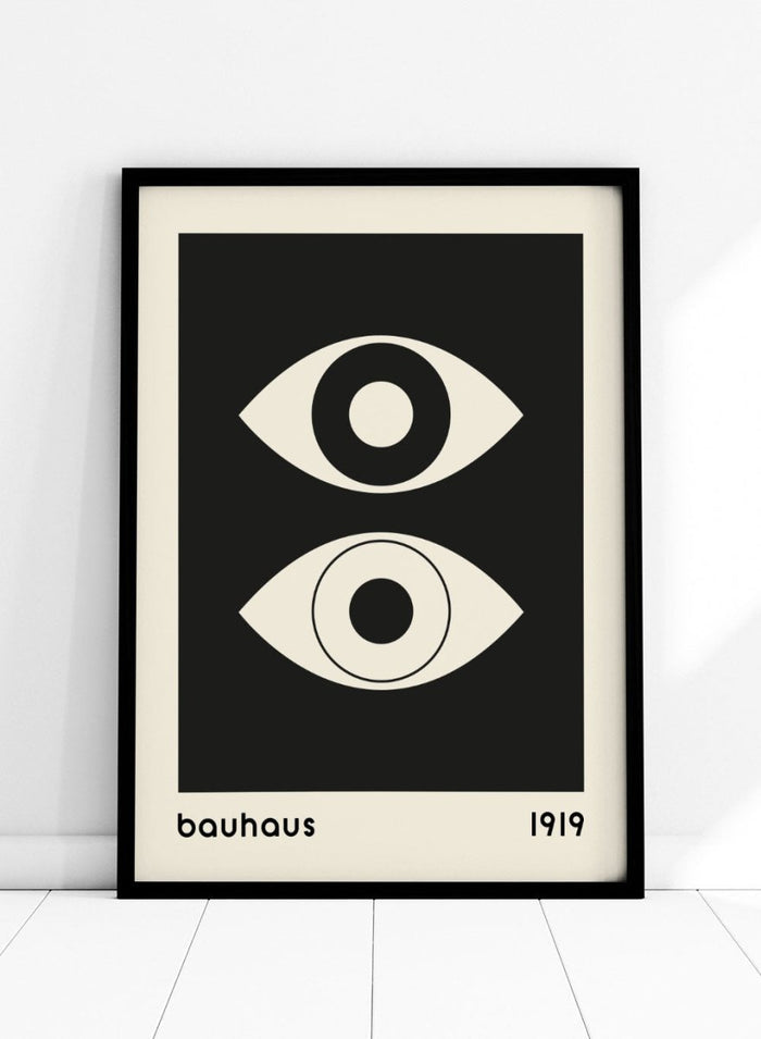 Bauhaus Geometric Eyes Abstract Art Print BH67_Sugar & Canvas_Sugar & Canvas