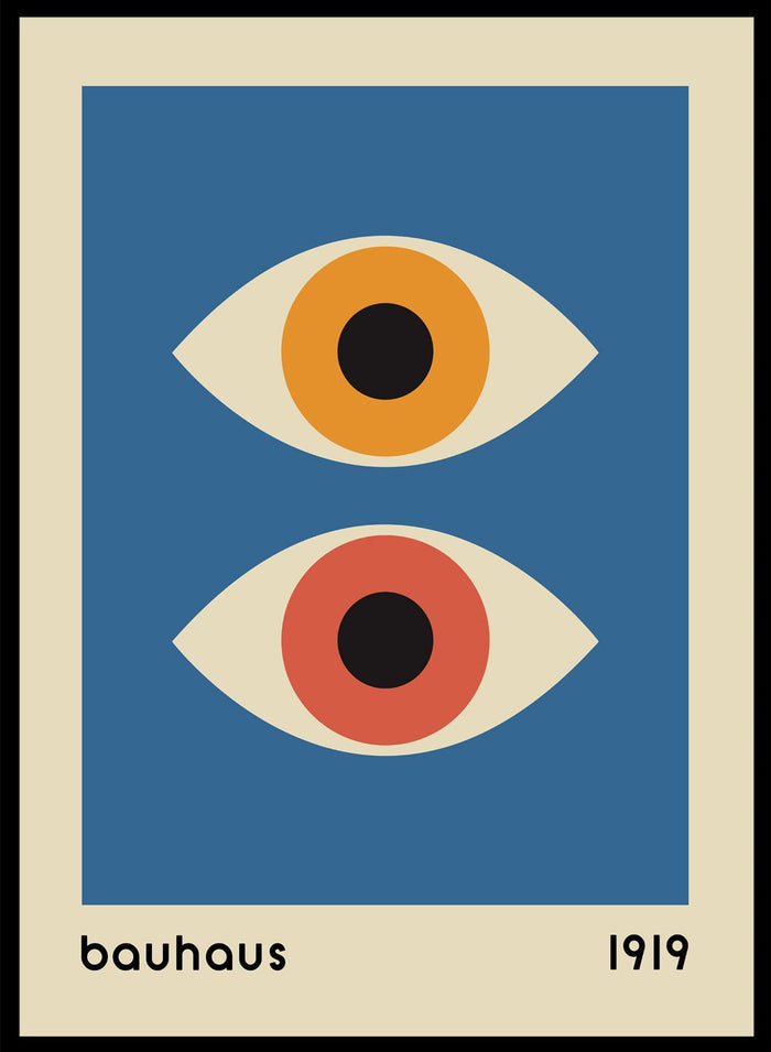 Bauhaus Geometric Eyes Art Print_Sugar & Canvas