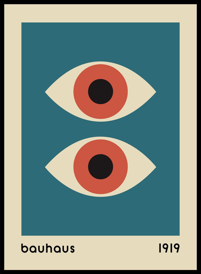 Bauhaus Geometric Eyes Art Print_Sugar & Canvas