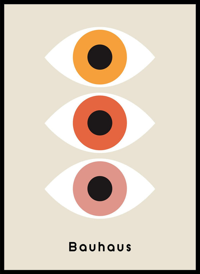 Bauhaus Geometric Eyes Art Print_Sugar & Canvas