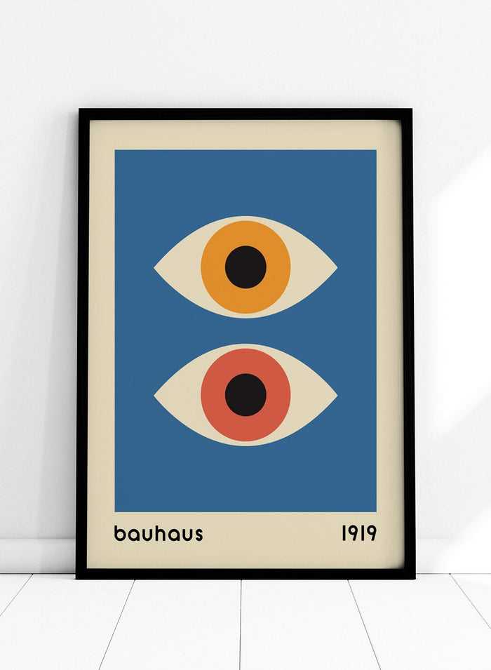 Bauhaus Geometric Eyes Art Print_Sugar & Canvas