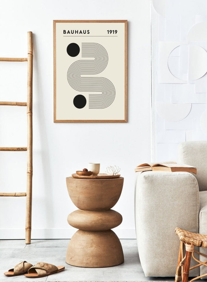 Bauhaus Geometric Lines Circles Abstract Art Print BH71_Sugar & Canvas_Sugar & Canvas