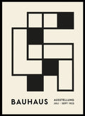 Bauhaus Geometric Squares Abstract Art Print BH70_Sugar & Canvas_Sugar & Canvas