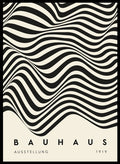 Bauhaus Geometric Waves Art Print BH66_Sugar & Canvas_Sugar & Canvas