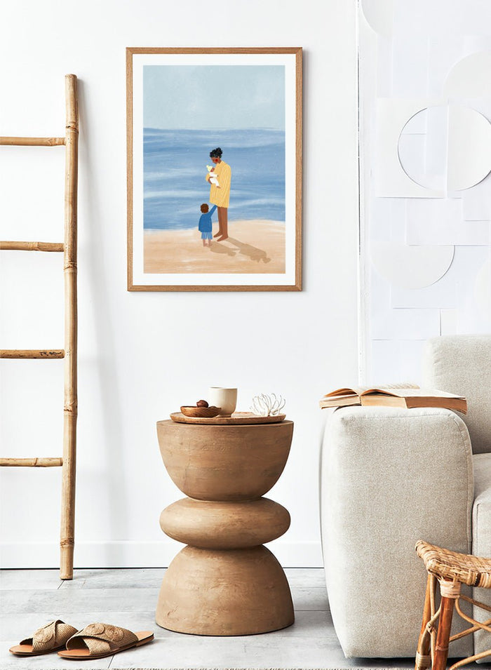Bea Müller - Family Beach Day Art Print_Sugar & Canvas_Bea Müller