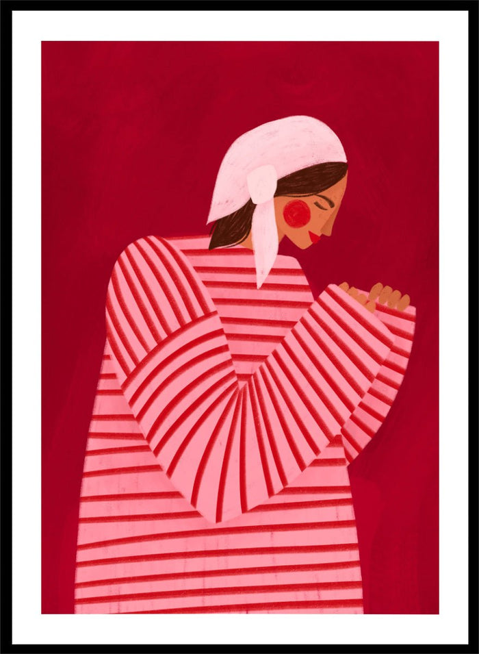 Bea Müller - Serene Praying Woman Art Print_Sugar & Canvas_Bea Müller