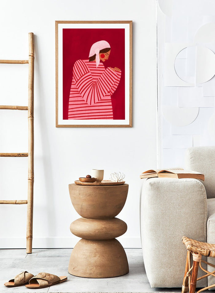 Bea Müller - Serene Praying Woman Art Print_Sugar & Canvas_Bea Müller