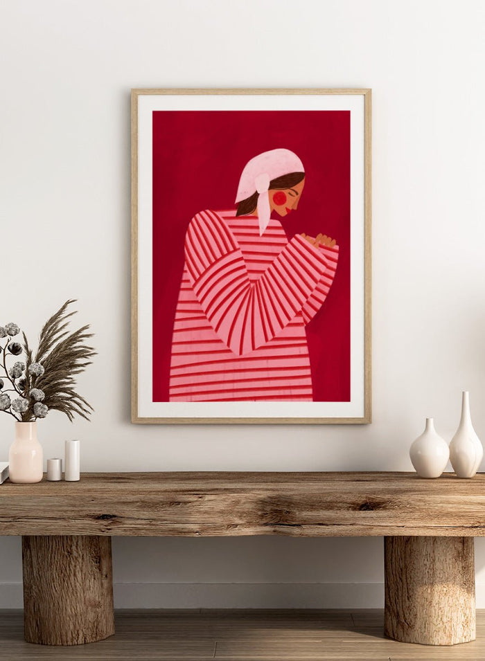 Bea Müller - Serene Praying Woman Art Print_Sugar & Canvas_Bea Müller