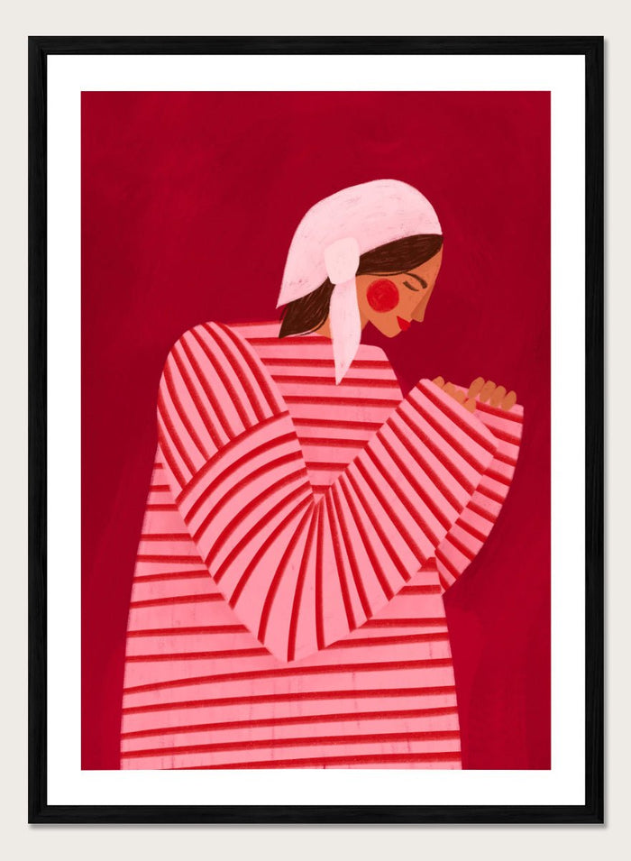 Bea Müller - Serene Praying Woman Art Print_Sugar & Canvas_Bea Müller