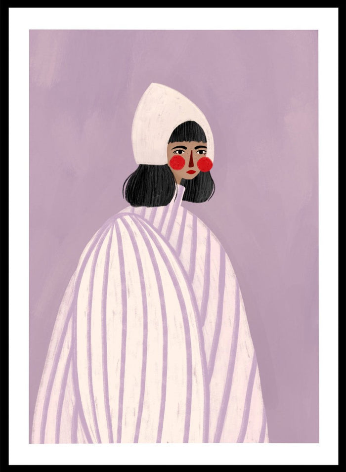 Bea Müller - The Woman With the White Hat Art Print