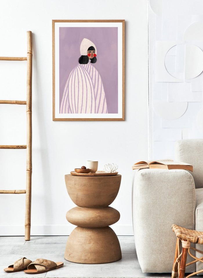 Bea Müller - The Woman With the White Hat Art Print