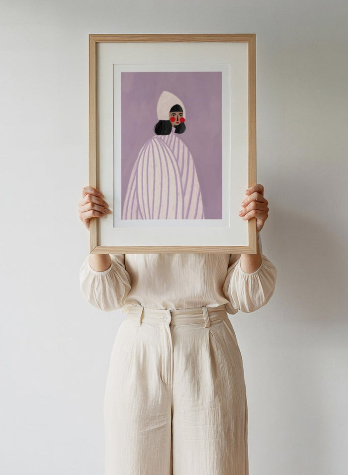 Bea Müller - The Woman With the White Hat Art Print