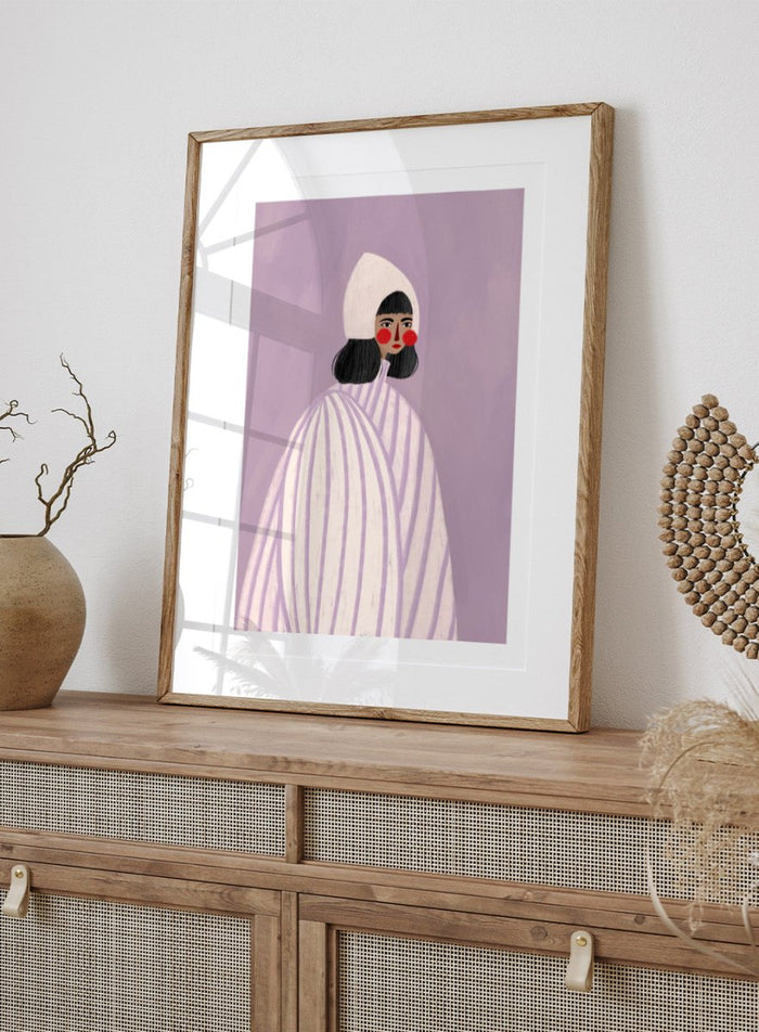 Bea Müller - The Woman With the White Hat Art Print