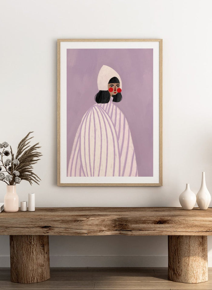 Bea Müller - The Woman With the White Hat Art Print