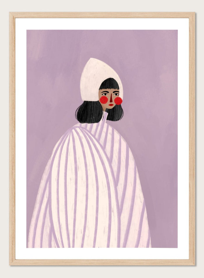 Bea Müller - The Woman With the White Hat Art Print