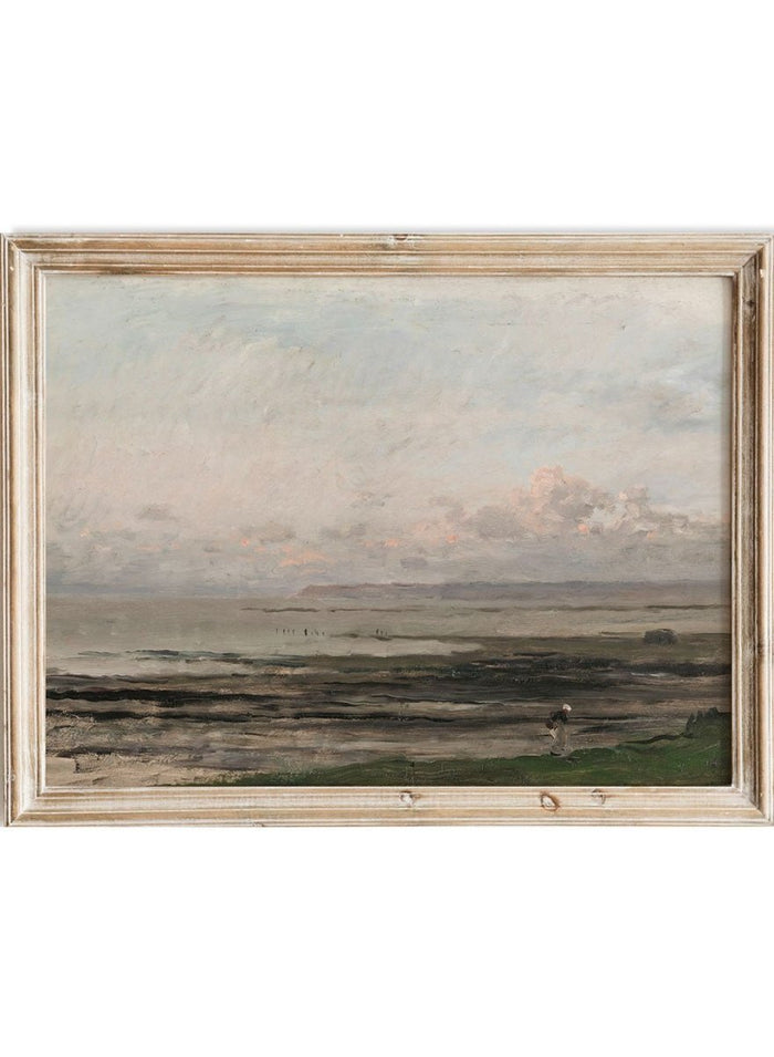 "Beach at Ebb Tide" Art Print_Sugar & Canvas_Alfred Philippe Roll