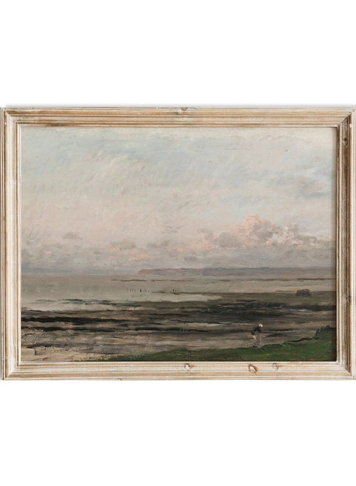 "Beach at Ebb Tide" Art Print_Sugar & Canvas_Alfred Philippe Roll