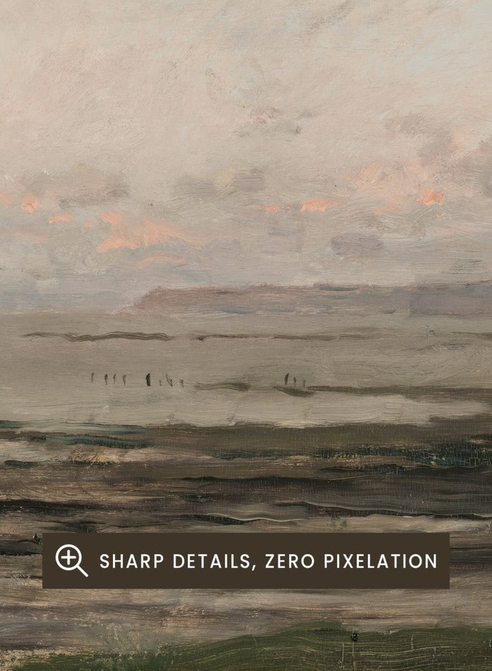 "Beach at Ebb Tide" Art Print_Sugar & Canvas_Alfred Philippe Roll