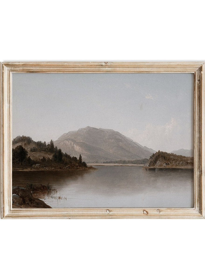 "Bear Mountain and Iona Island on the Hudson River" Art Print_Sugar & Canvas_David Johnson