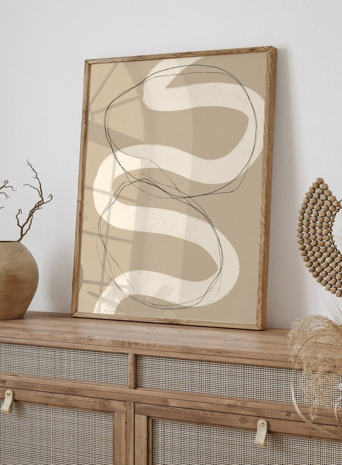 Beige Abstraction No.01 Art Print_Sugar & Canvas_Sugar & Canvas