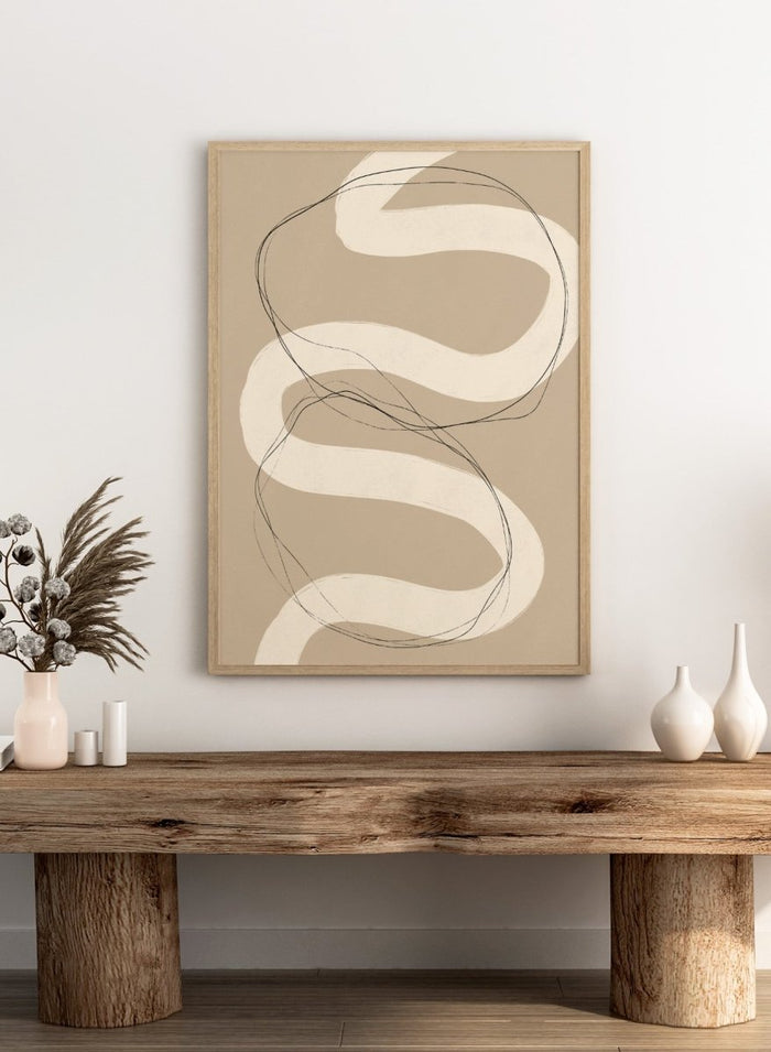 Beige Abstraction No.01 Art Print_Sugar & Canvas_Sugar & Canvas