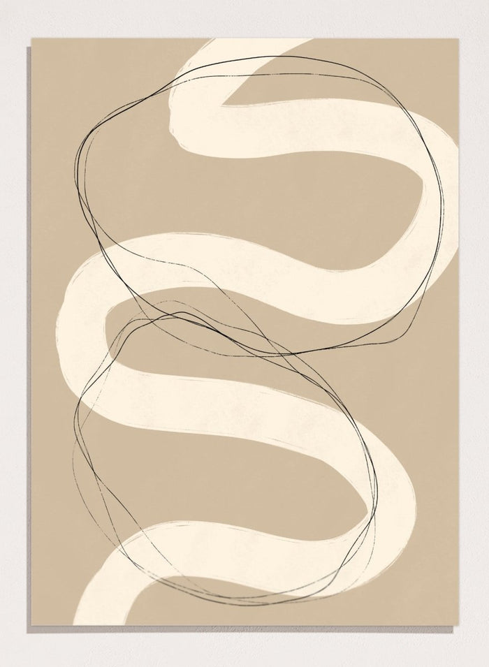 Beige Abstraction No.01 Art Print_Sugar & Canvas_Sugar & Canvas