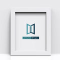 Blok Range white picture and poster frame showcasing the Frames Plus logo in a clean design.