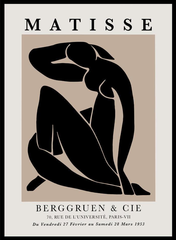 Blue Nudes II 1952 in Black by Henri Matisse Print_Sugar & Canvas