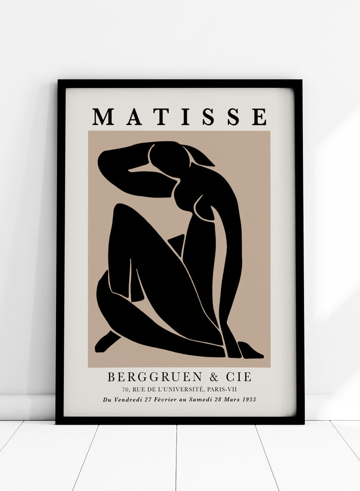 Blue Nudes II 1952 in Black by Henri Matisse Print_Sugar & Canvas