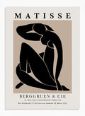 Blue Nudes II 1952 in Black by Henri Matisse Print