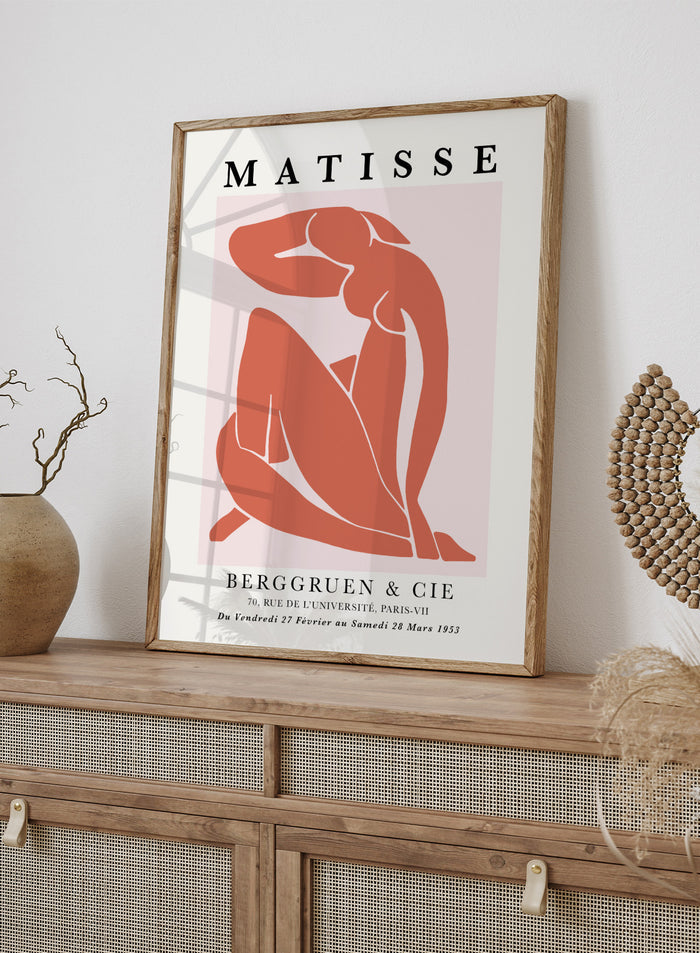 Blue Nudes in Red by Henri Matisse Print