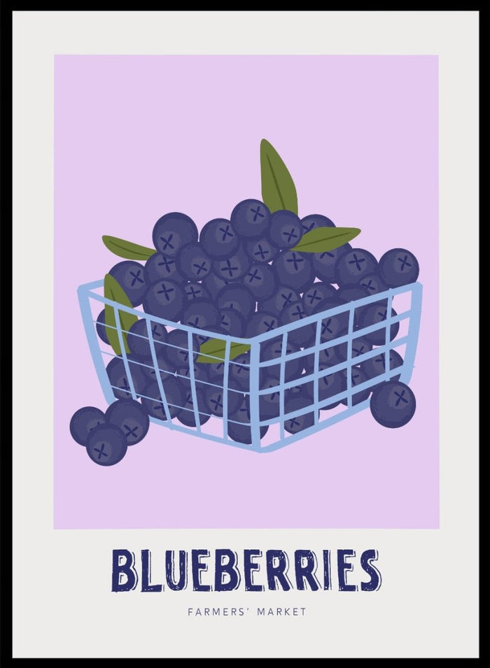 'Blueberry Basket' Aesthetic Art Print_Sugar & Canvas_Sugar & Canvas