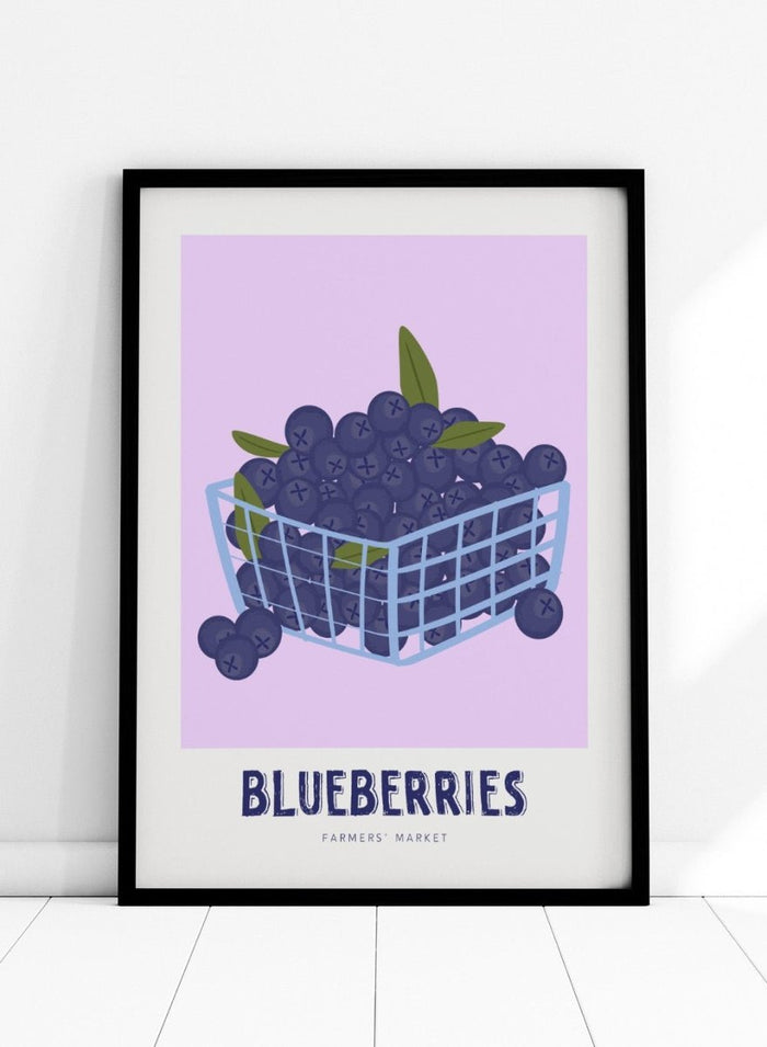 'Blueberry Basket' Aesthetic Art Print_Sugar & Canvas_Sugar & Canvas