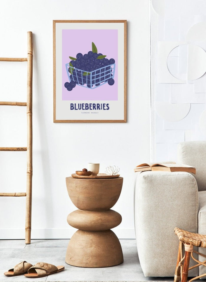 'Blueberry Basket' Aesthetic Art Print_Sugar & Canvas_Sugar & Canvas