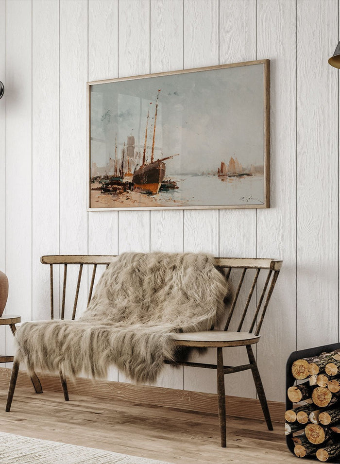 "Boats in Port" Art Print_Sugar & Canvas