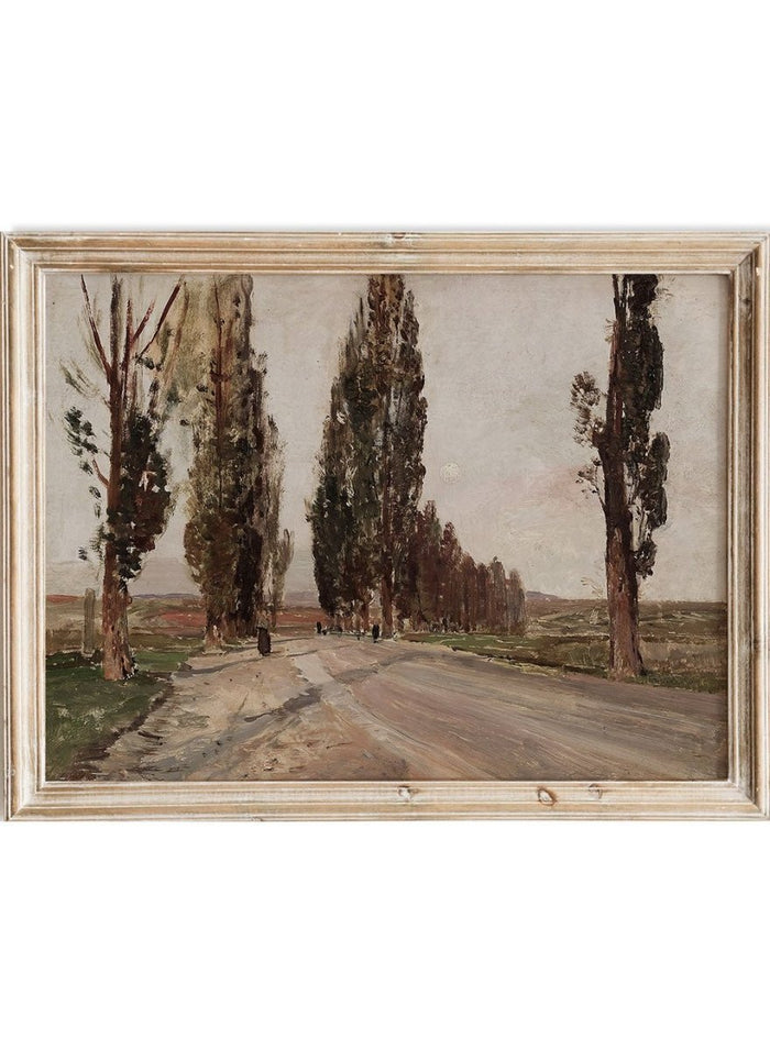 "Boulevard of Poplars near Plankenberg" Art Print_Sugar & Canvas_Emil Jakob Schindler